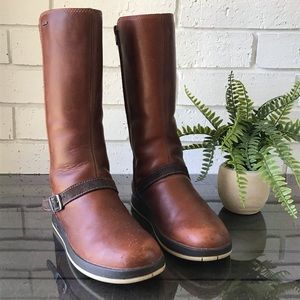 Chaco Mara Waterproof Mocha Bisque Leather Boots J150108 Women's Size 6